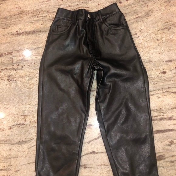 kids leather jeans